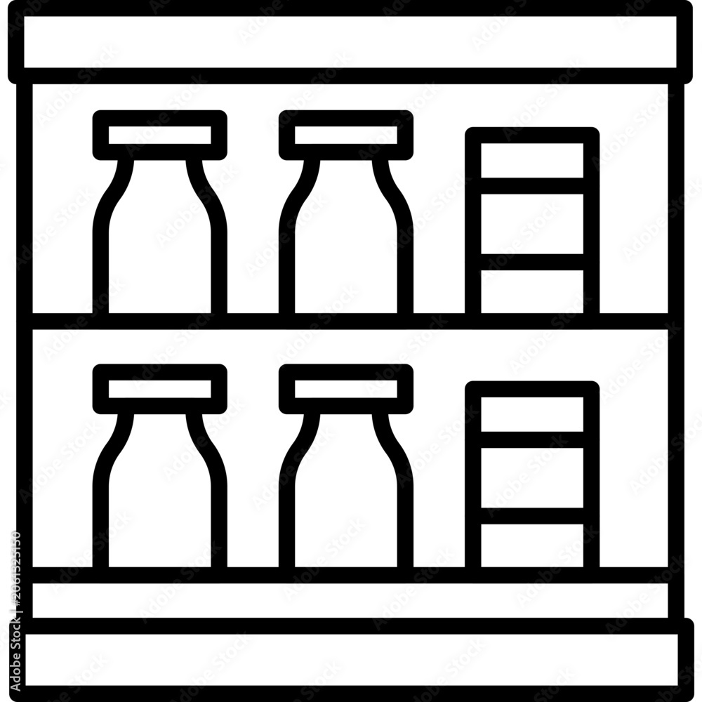 Fototapeta premium Drug Shelf Icon