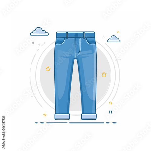Blue USB flash drive with cloud data transfer