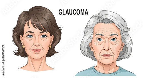 Comparison of healthy and glaucoma affected eyes.
