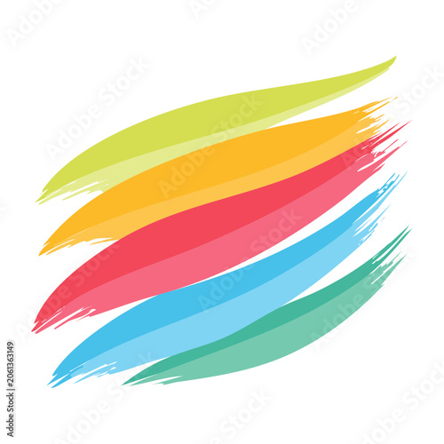 Rainbow stripes vector pattern