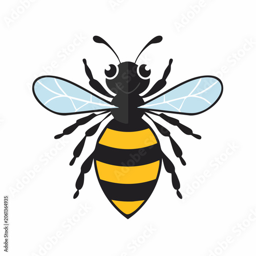 Cute Cartoon Bee Illustration