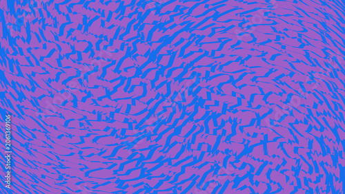 Abstract pixel art pattern in vibrant blue and purple colors