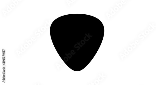 Bild auf Leinwand Guitar pick icon represents a essential accessory for musicians and acoustic or electric guitar players who need to strike strings during a musical performance or practice session