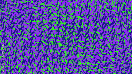 Abstract pixel noise pattern with purple and green colors