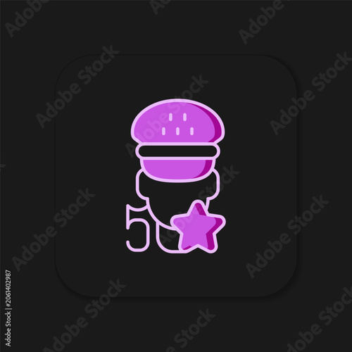 Filled outline Taxi service rating icon isolated on black background. Flat filled outline style with shadow. Vector