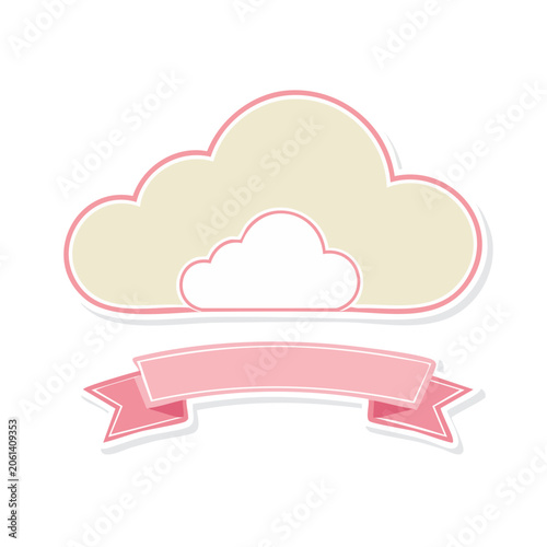 Flat design speech bubble vector icon