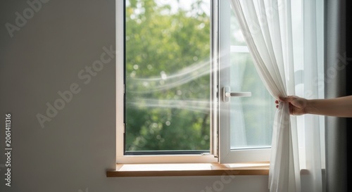 Open the window to ventilate the space