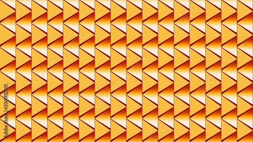 Golden Triangle Geometric Shapes Seamless Loop Background