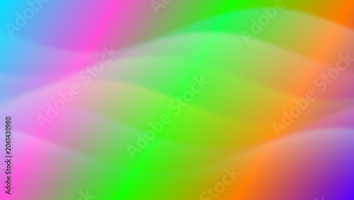 Smooth gradient rainbow light effect