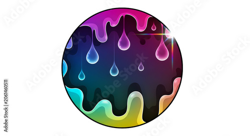Crystal rainbow leak spreads blurred light across black canvas. Prism refractions create sparkling rainbow streaks