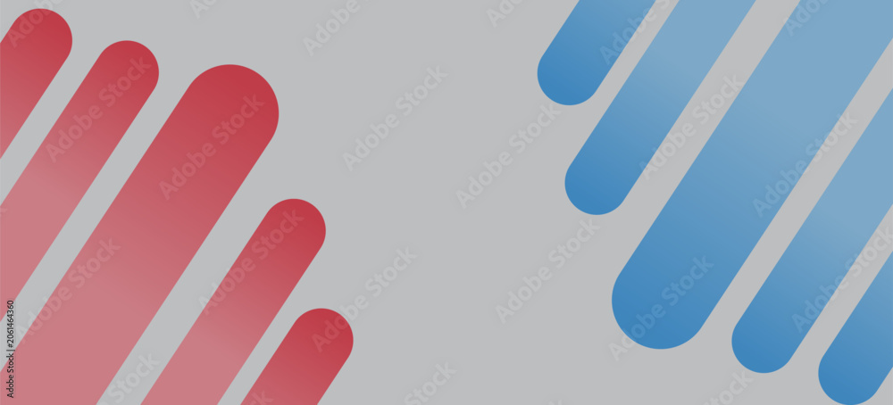Fototapeta premium blue and red geometric abstract background overlapping layers on bright space with line effect decoration. Circle style concept modern graphic design element for banner, flyer, card. vector