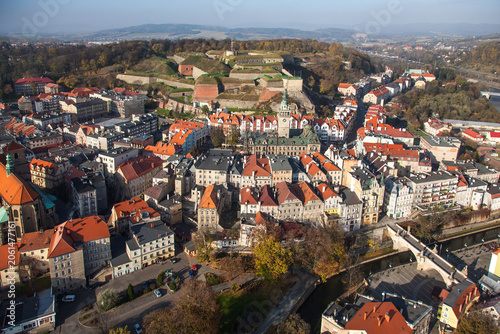 Klodzko visible aerial view