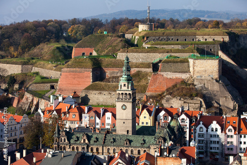 Klodzko visible aerial view
