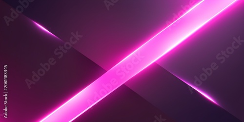Gradient geometric background with neon corner flare and pink beam