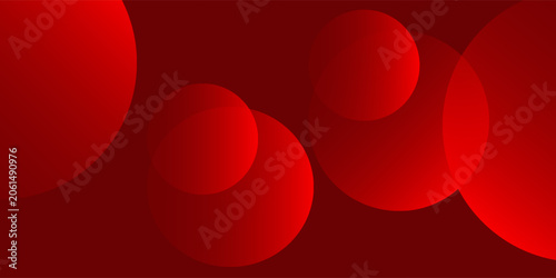 Abstract red background with red circles