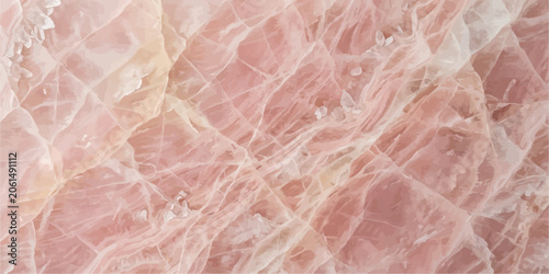 Obraz na plátne Abstract pink rose quartz natural stone texture pattern with stone work backgrou