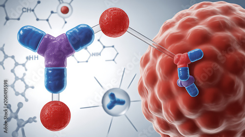 Antibody drug conjugate delivering cytotoxic nanoparticle payload to cancer cell via molecular linker. Selective delivery and receptor-mediated targeting in oncology. Pharmaceutical development