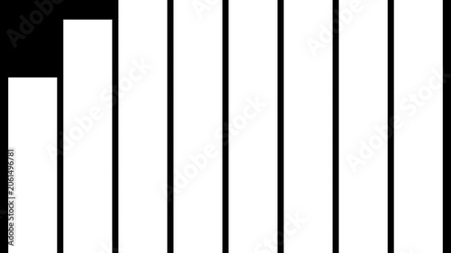 Geometric Rectangular Shape Luma Matte Transition Mask Template for Video Compositing