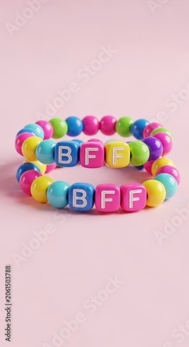 Colorful Beaded BFF Friendship Bracelets.