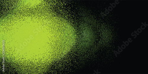 Abstract green light glow with dark background.
