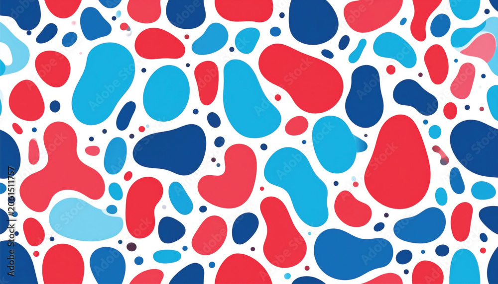 Fototapeta premium Colorful abstract shapes and patterns.