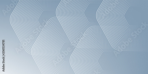 White abstract background with dynamic wavy hexagon texture. suitable for wallpaper, poster, banner simple art modern