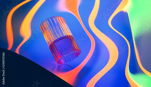 light bulb on a colorful background