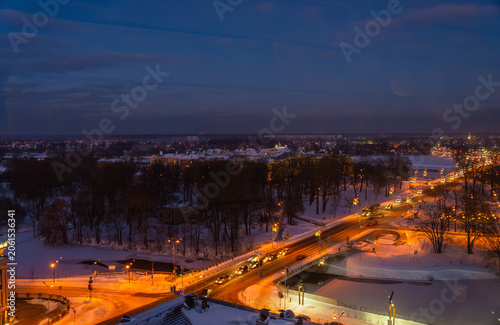 Cityscape of Jelgava, Latvia, with Historic Architecture and Urban Landscape