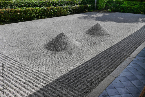 京都市紫野の大徳寺大仙院 簡潔な方丈南庭