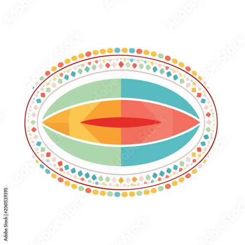 Abstract concentric circle pattern vector