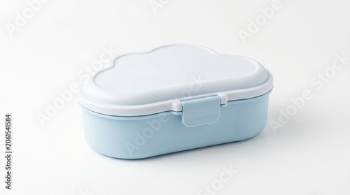 An adorable bear-shaped lunch box with soft pastel colors and rounded corners. Designed for children and adults who love kawaii aesthetics