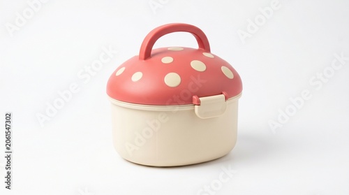 An adorable bear-shaped lunch box with soft pastel colors and rounded corners. Designed for children and adults who love kawaii aesthetics