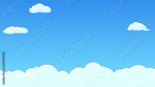 雲の上のイラスト