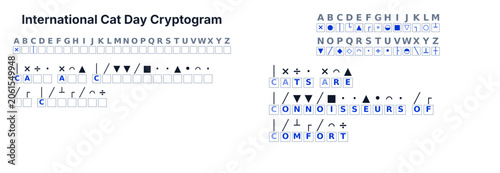 Photos Cryptogram secret code puzzle for kids, decode the message, printable activity p
