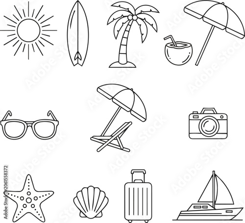 Summer Icon Pack ouline