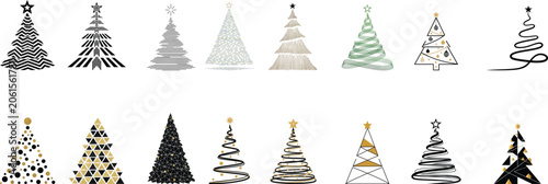 Decorative Christmas Tree Collection.