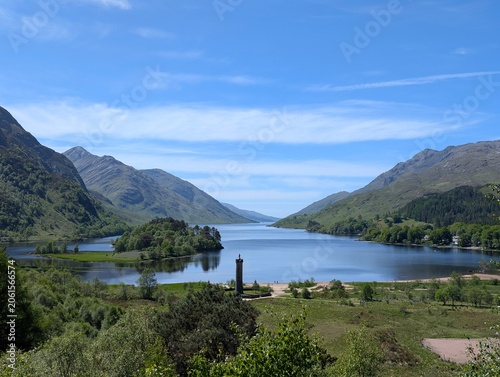 Scottish lake and mountains