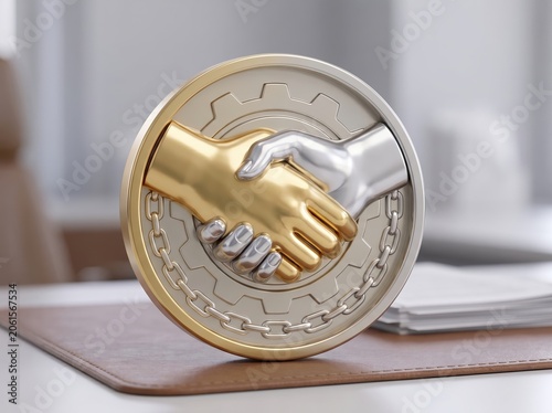 Golden and Silver Handshake Partnership Success