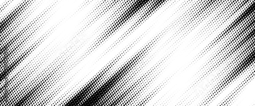 Schilderij op canvas Dots halftone white and blue color pattern gradient grunge texture background