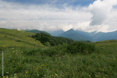 Mountain nature landscape in Camposilvano, Lessinia, Veneto, Italy