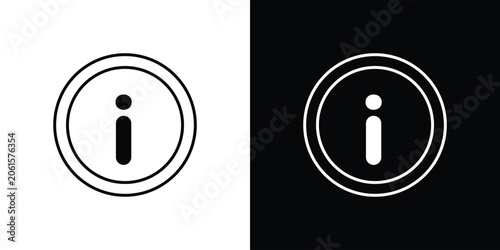Tableau sur toile Information icon design concept vector. EPS10