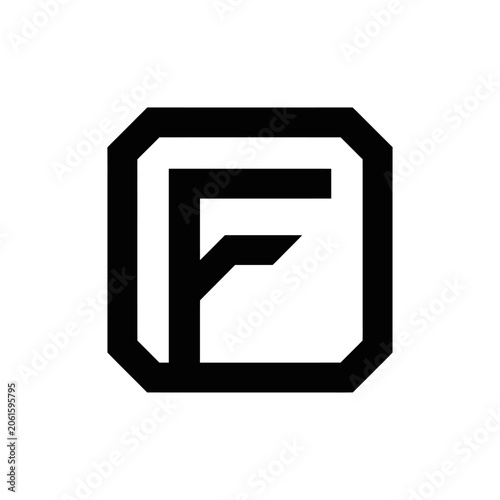 Bold letter F logo in a rounded square frame.