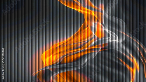 Abstract colorful glowing wave background with orange and yellow light texture, motion blur, rainbow grunge style illustration design, bright abstract tech concept wallpaper