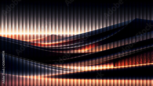 Abstract Rainbow Wave Energy Background Vector Illustration