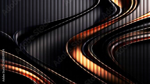 Black and red abstract highway vector illustration with curved lines, wave patterns, and road design wallpaper
