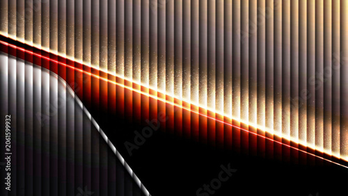 Abstract black and white striped metal pattern background
