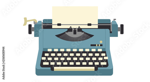 Konstfotografi Vintage Typewriter Vector Illustration