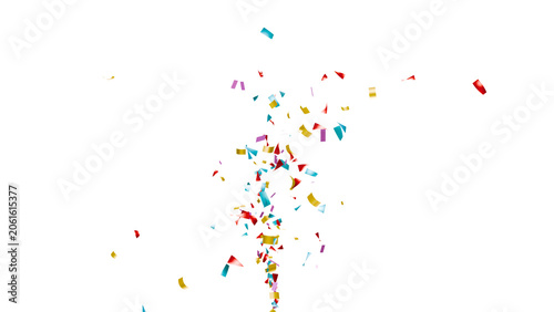 Rainbow Confetti PNG Particle Transparent Background.