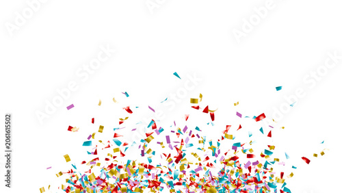 Photos Rainbow Confetti PNG Particle Transparent Background.