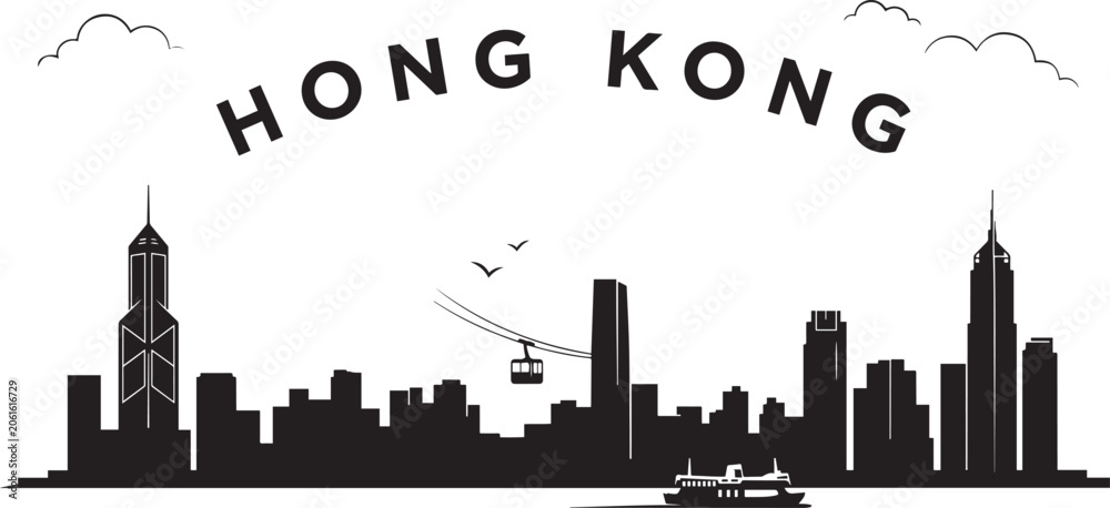 Φωτογραφία Hong Kong Travel Destination Vector